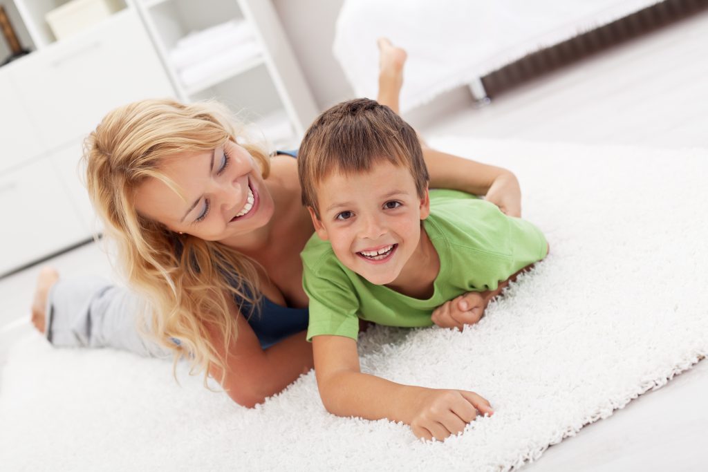 Clean wool carpets create comfortable flooring